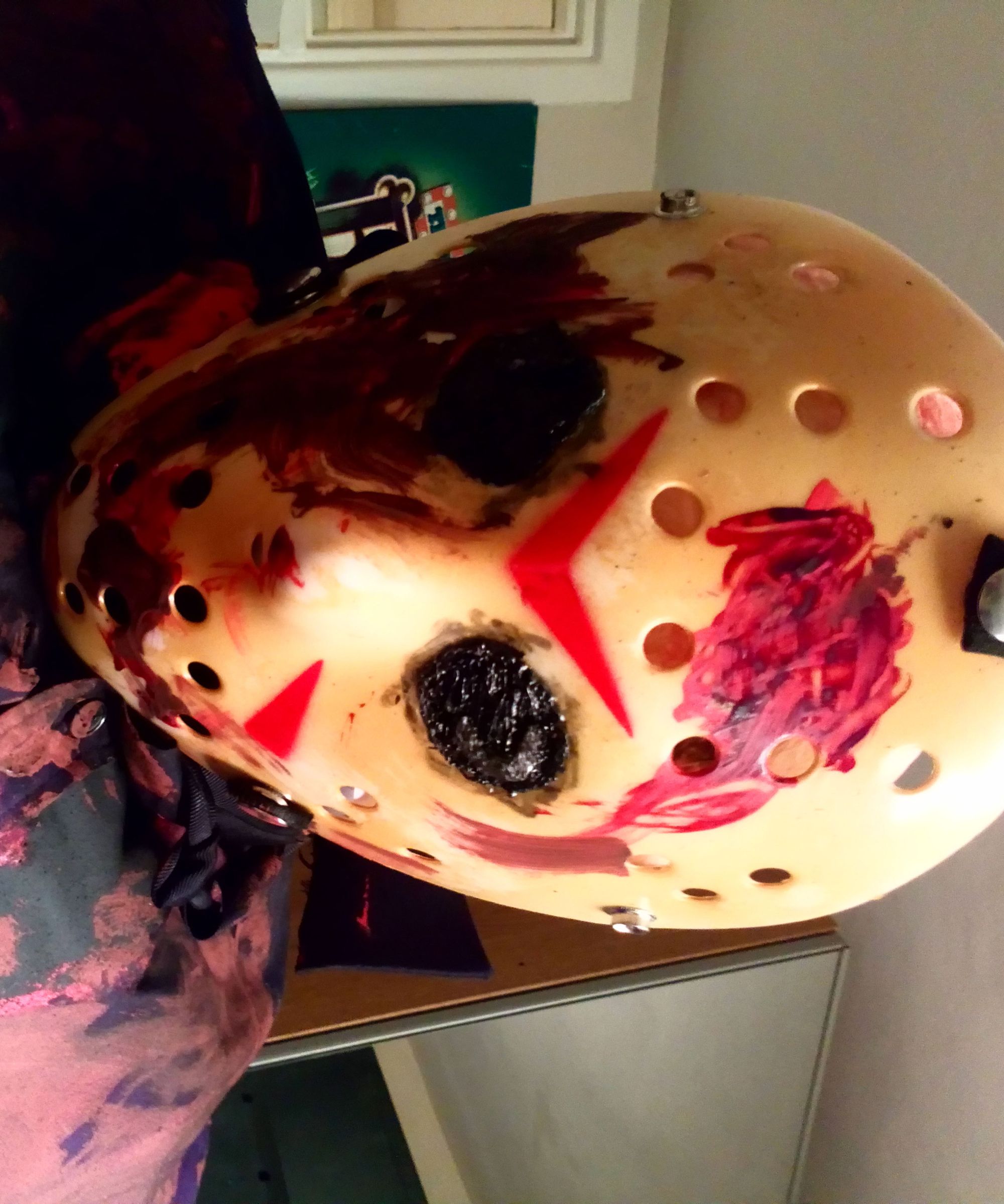 Life Size Jason Vorhees/Friday 13th Halloween Model With 15.4 Inch Tv/dvd Stomach and Servo/arduino Moving Head