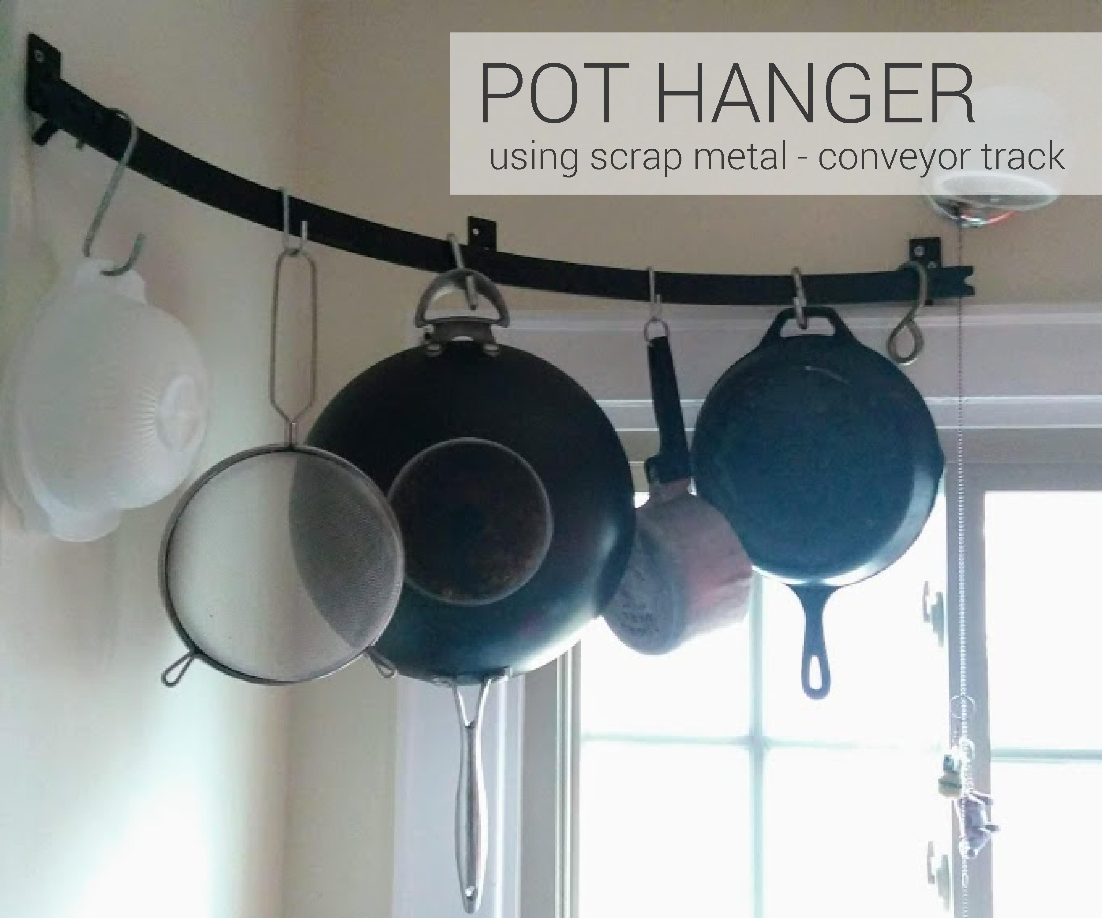 Scrap Metal Pot Hanger 4 Steps Instructables