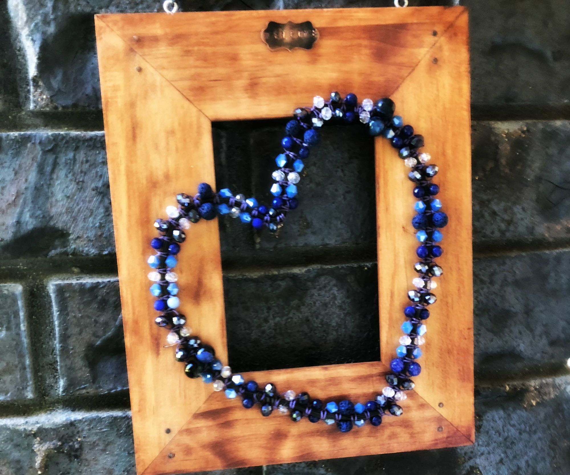 Beaded Macrame Wreath