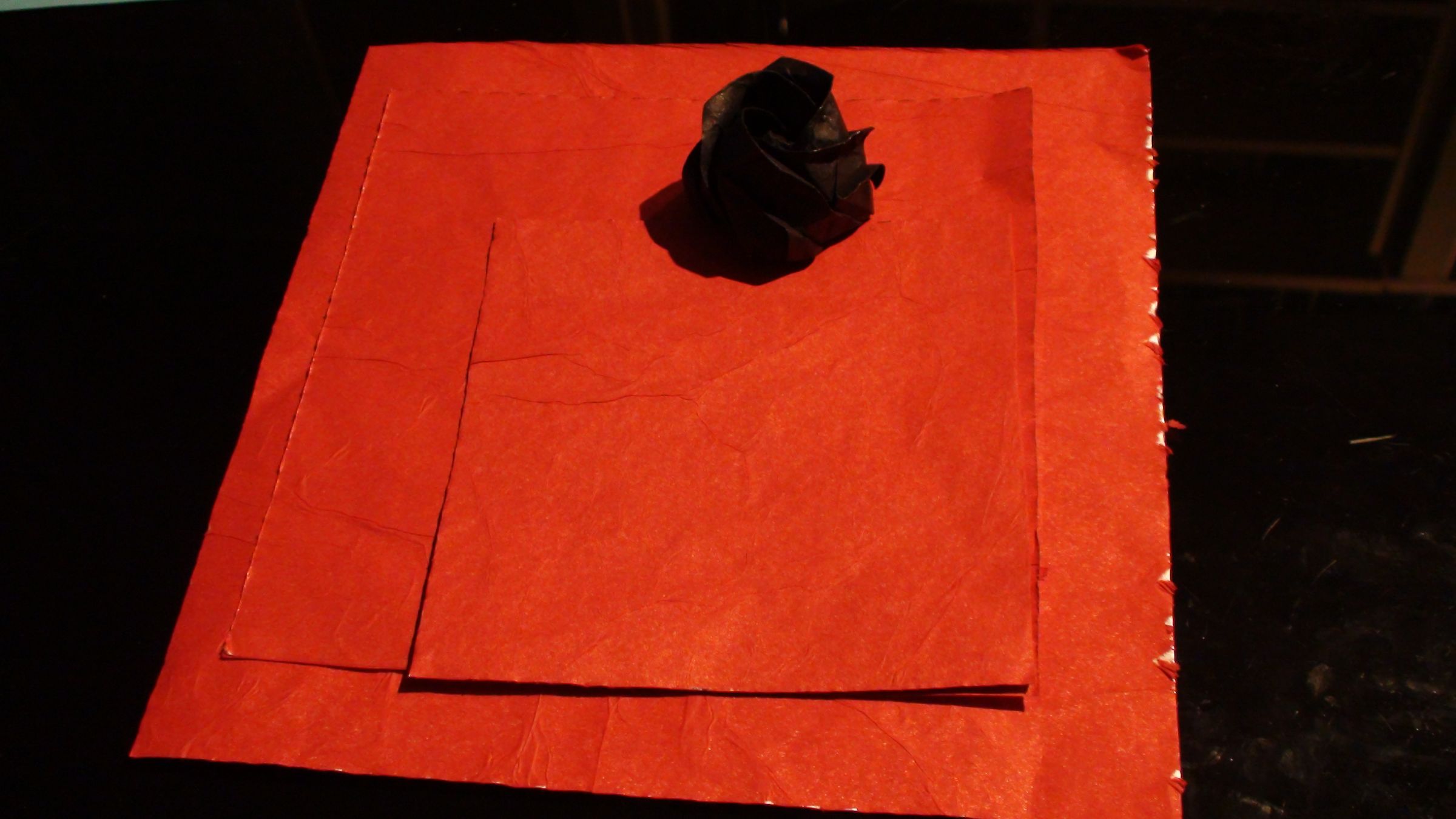 Origami Rose Bush Bonsai 2 - Tissue Foil