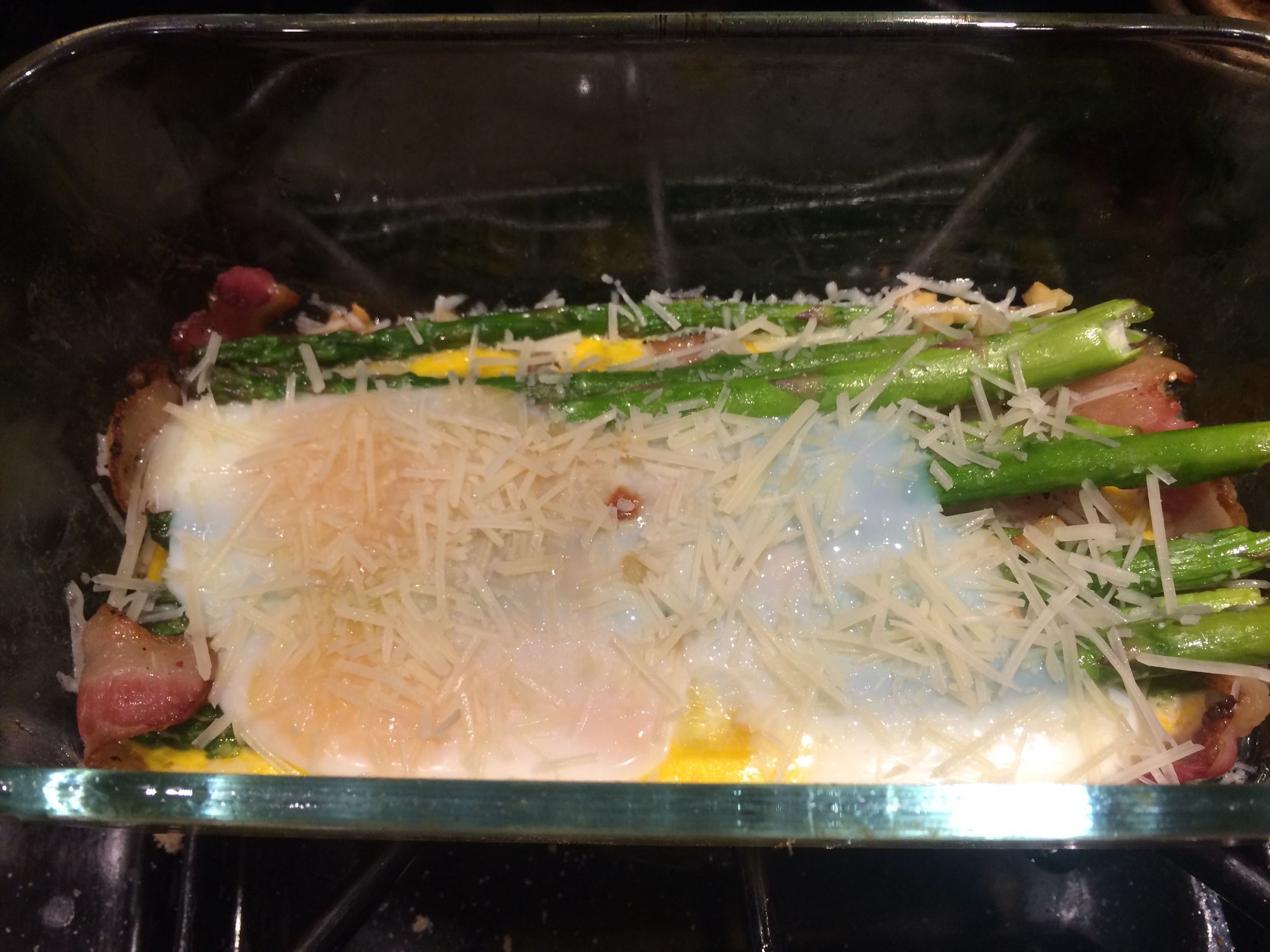 Bacon, Asparagus and Egg Bake