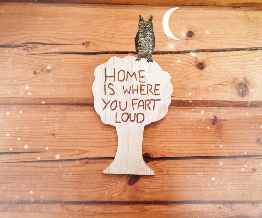 Homemade Wooden Sign