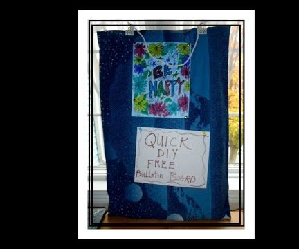DIY FREE BULLETIN BOARD, DORM HACKS