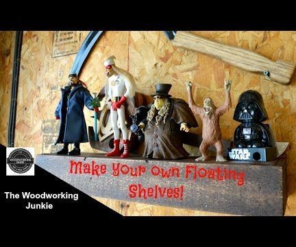 How to Make Rustic Floating Shelf // Palletwood