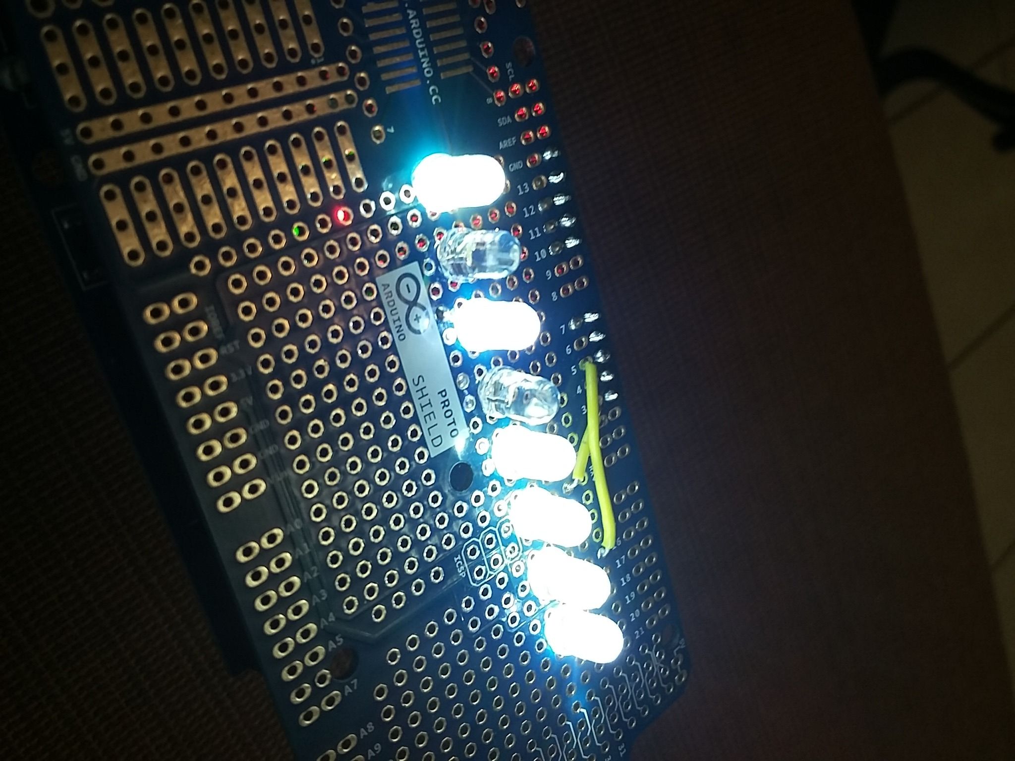 8 Bits Arduino Binary Counter 6 Steps Instructables