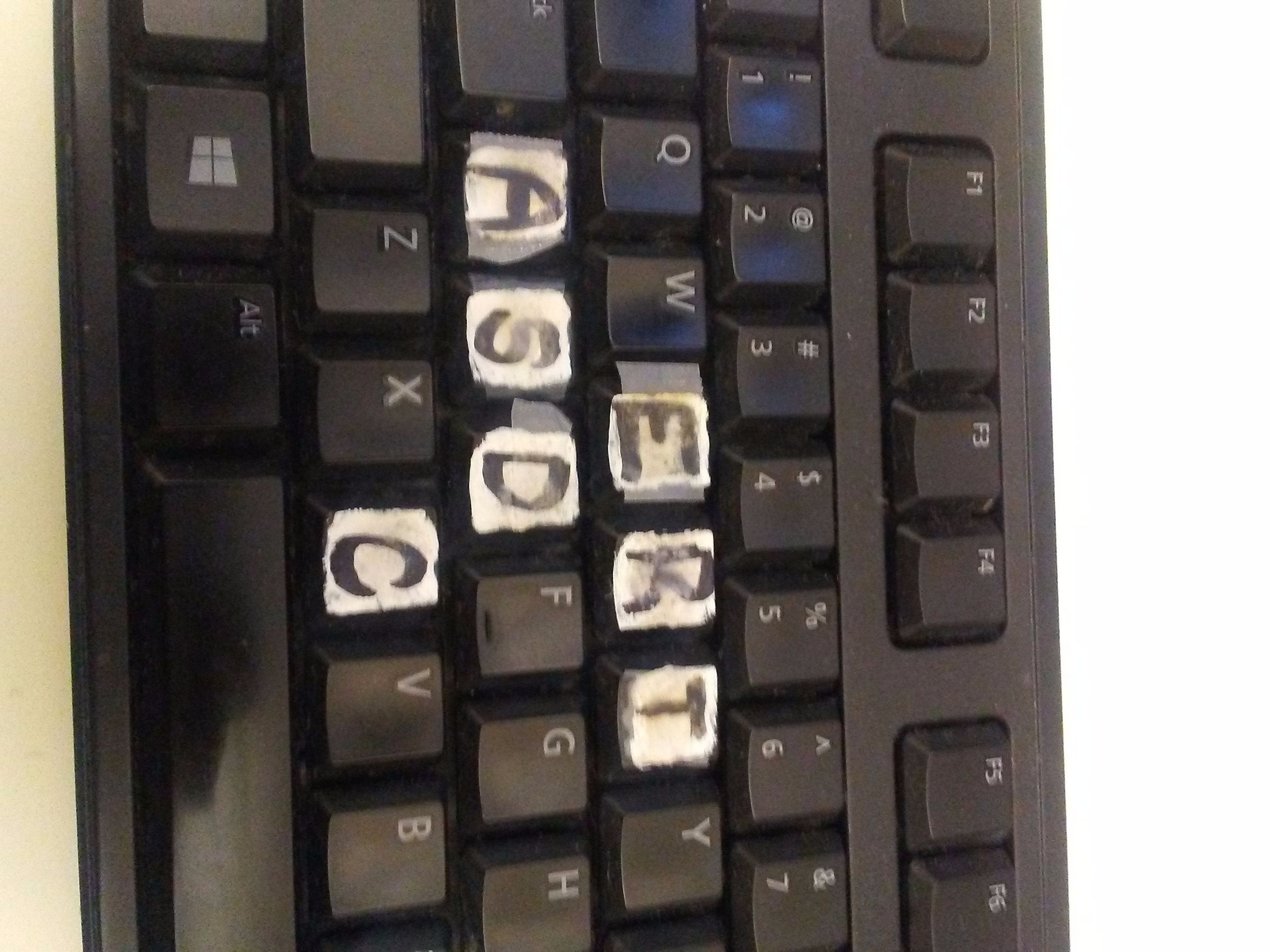 Replace Letters (or Make Bigger Letters) on Computer Keyboard : 3 Steps ...
