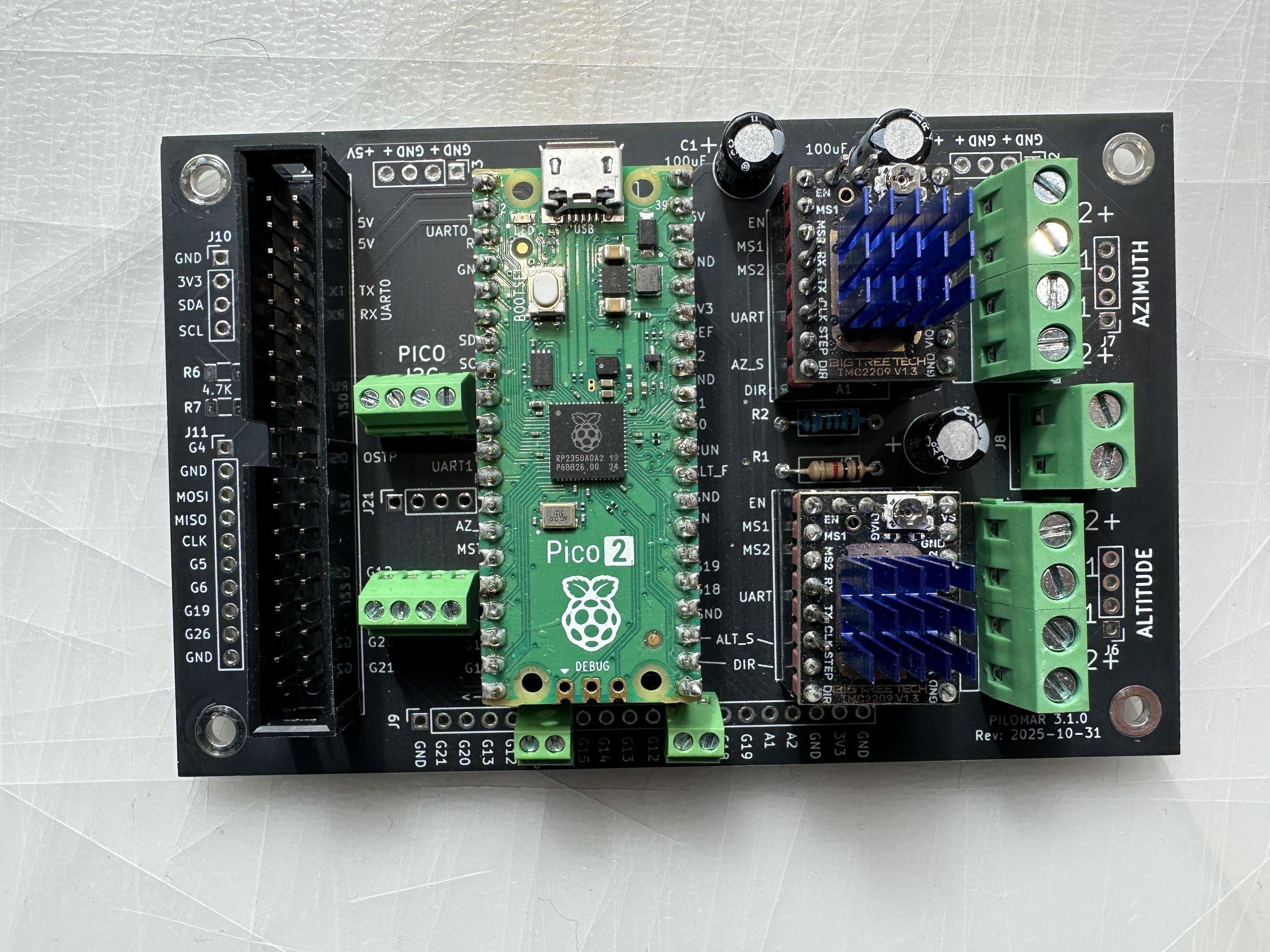 Pi-lomar - TMC2209 & Pico2 Motor Controller Upgrade : 8 Steps