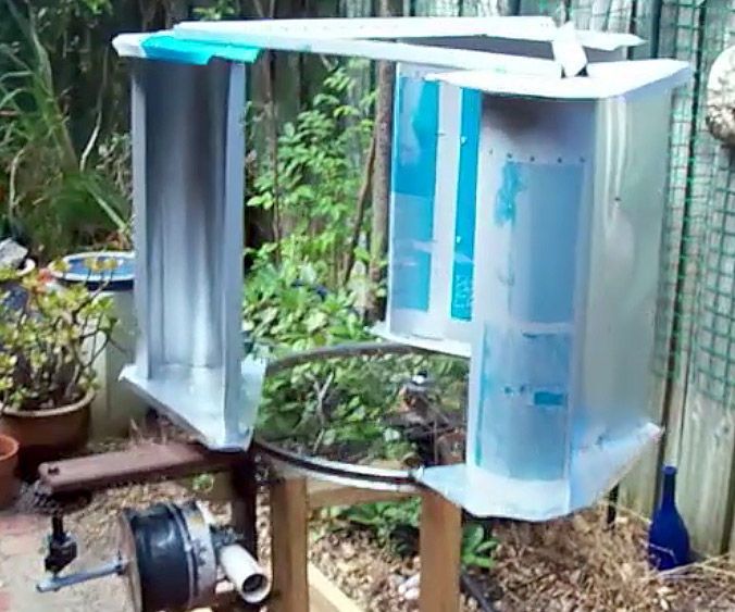 $30 Vertical Axis Wind Turbine From Scrap Materials