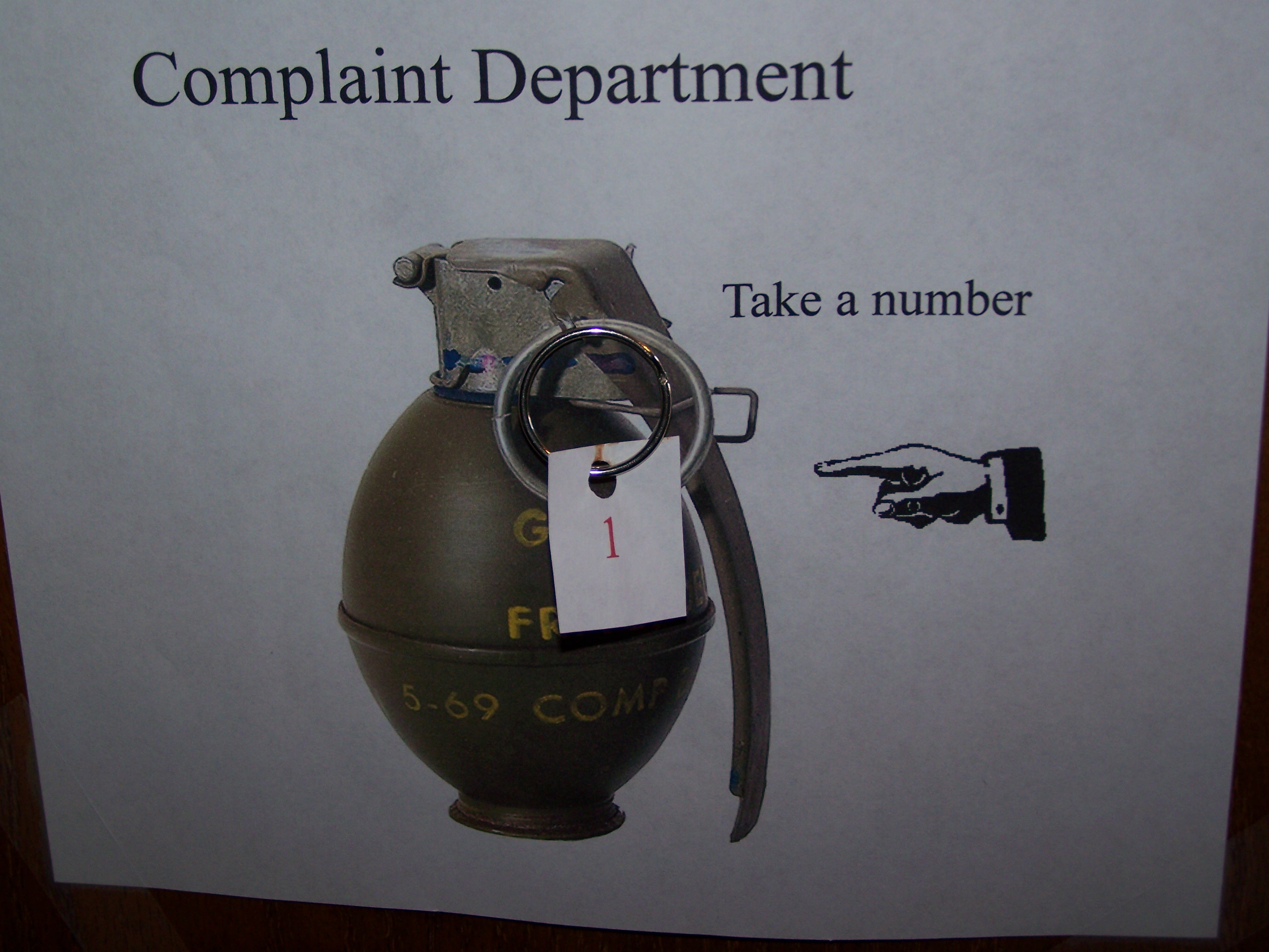 Complaint Department