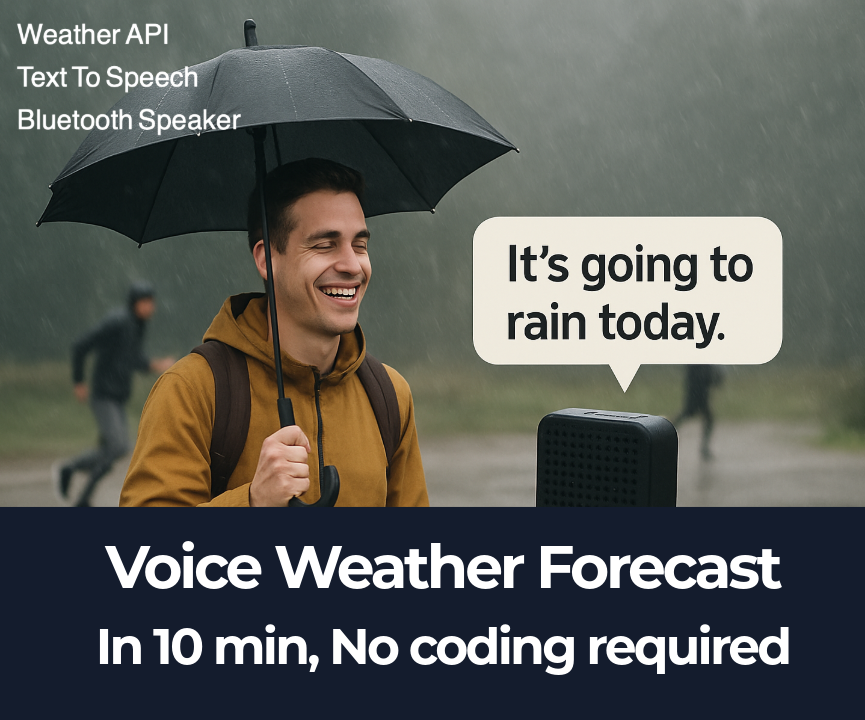Build Voice Weather Forecast in 10min (No Coding Required)