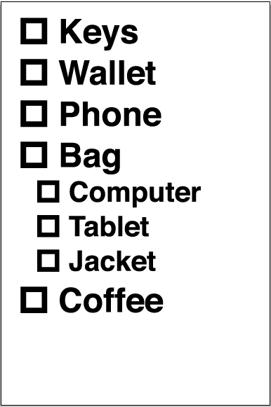 Make a Mirror Checklist