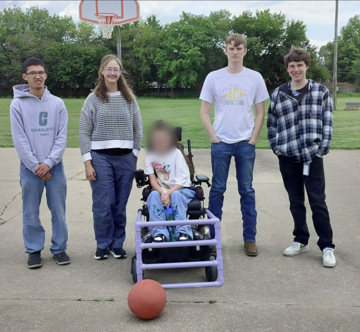 Power Wheelchair Kickball Attachment