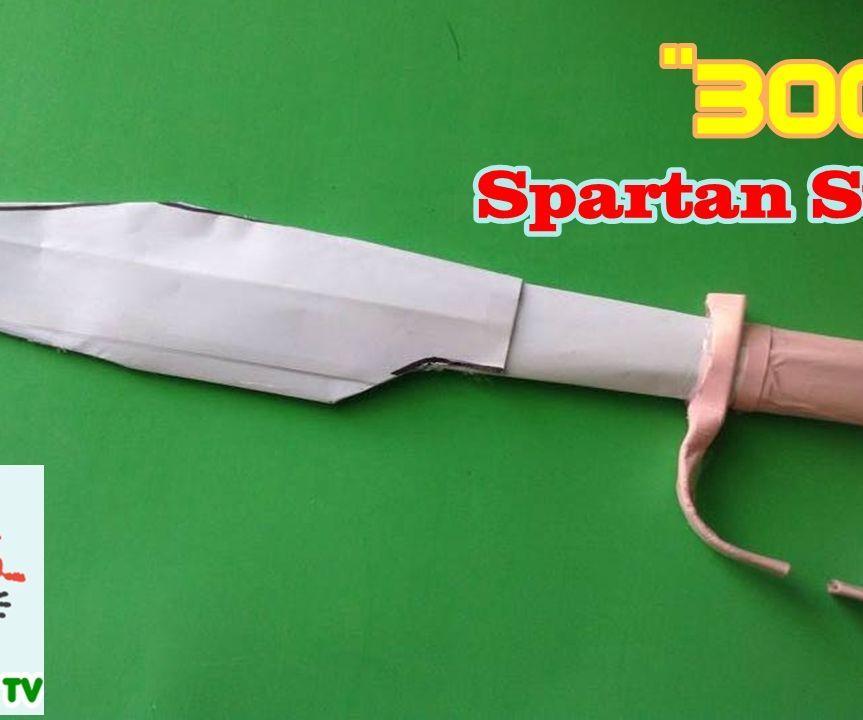How to Make a Paper 300 Spartan Sword Looks Realistic