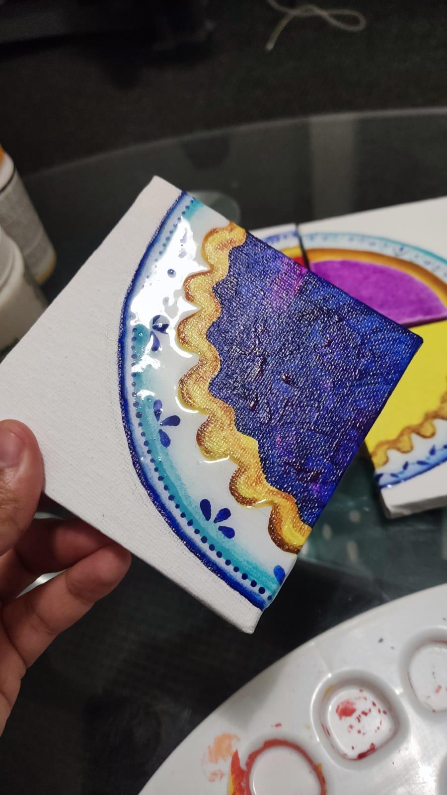 Ceramic Glaze Effect Using UV Resin