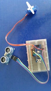 Arduino and Ultrasonic Sensor Control Servo and Distance Meter ...
