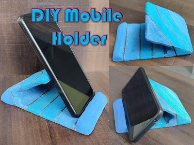 DIY Mobile Stand in Shades of Blue
