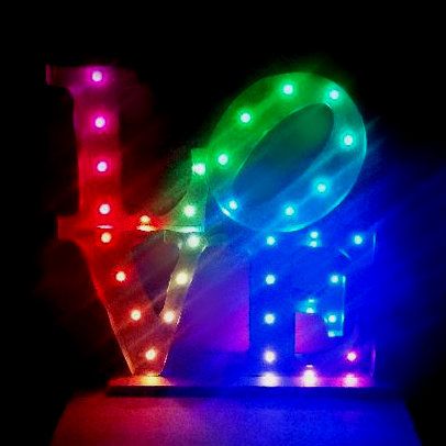 Rainbow LOVE Marquee