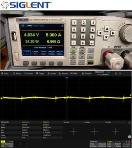 Figure 8  the Output Noise of the Adjustable Switching Power Supply   (5A Load, CC Mode, 20MHz BW Limit)
