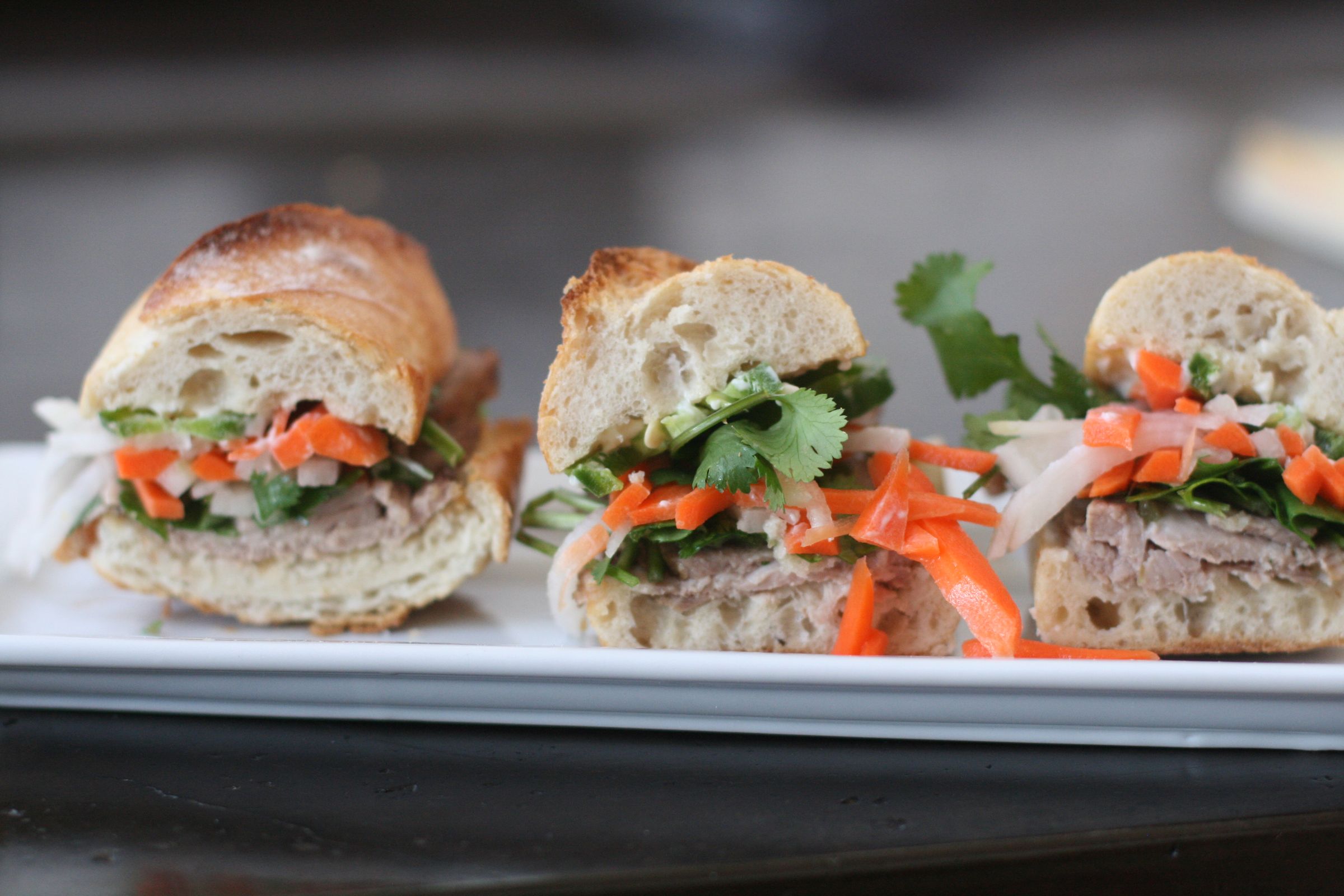 Roasted Pork Shoulder Banh Mi