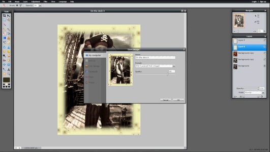 Creating a Soft Frame Border and Foxing