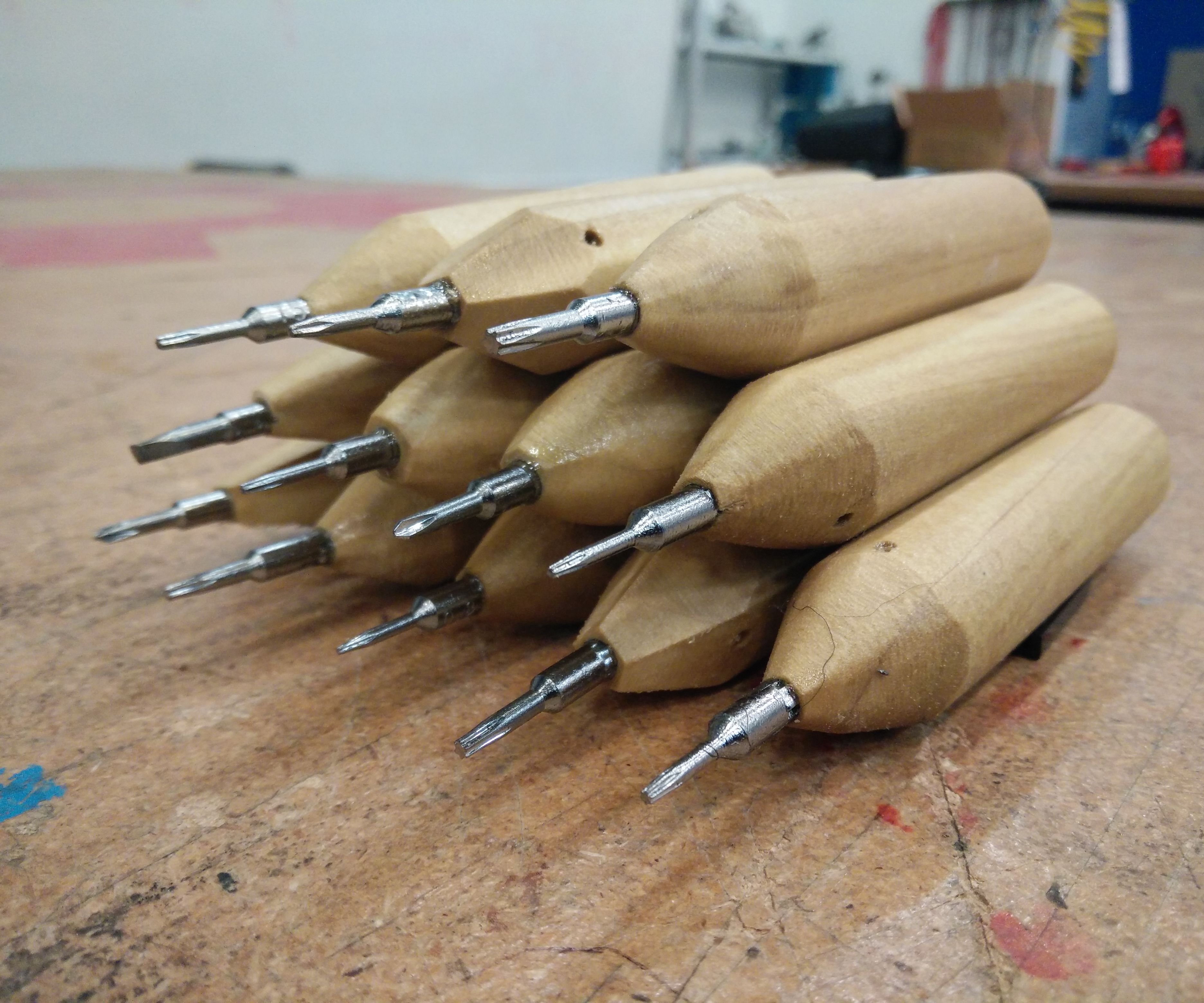 Wooden Precision Screwdriver Set