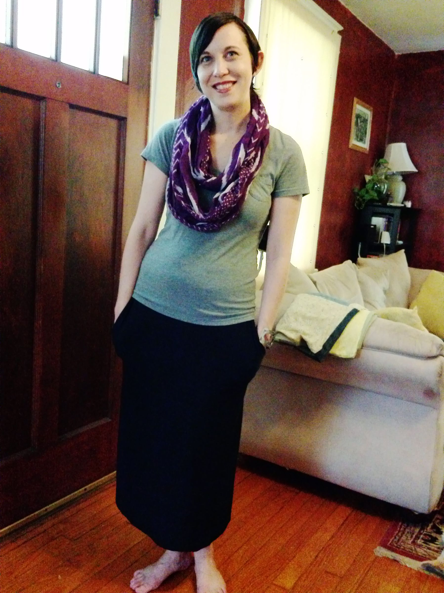 Simple Skirt With Hidden Pockets, No Pattern Needed! 7 Steps