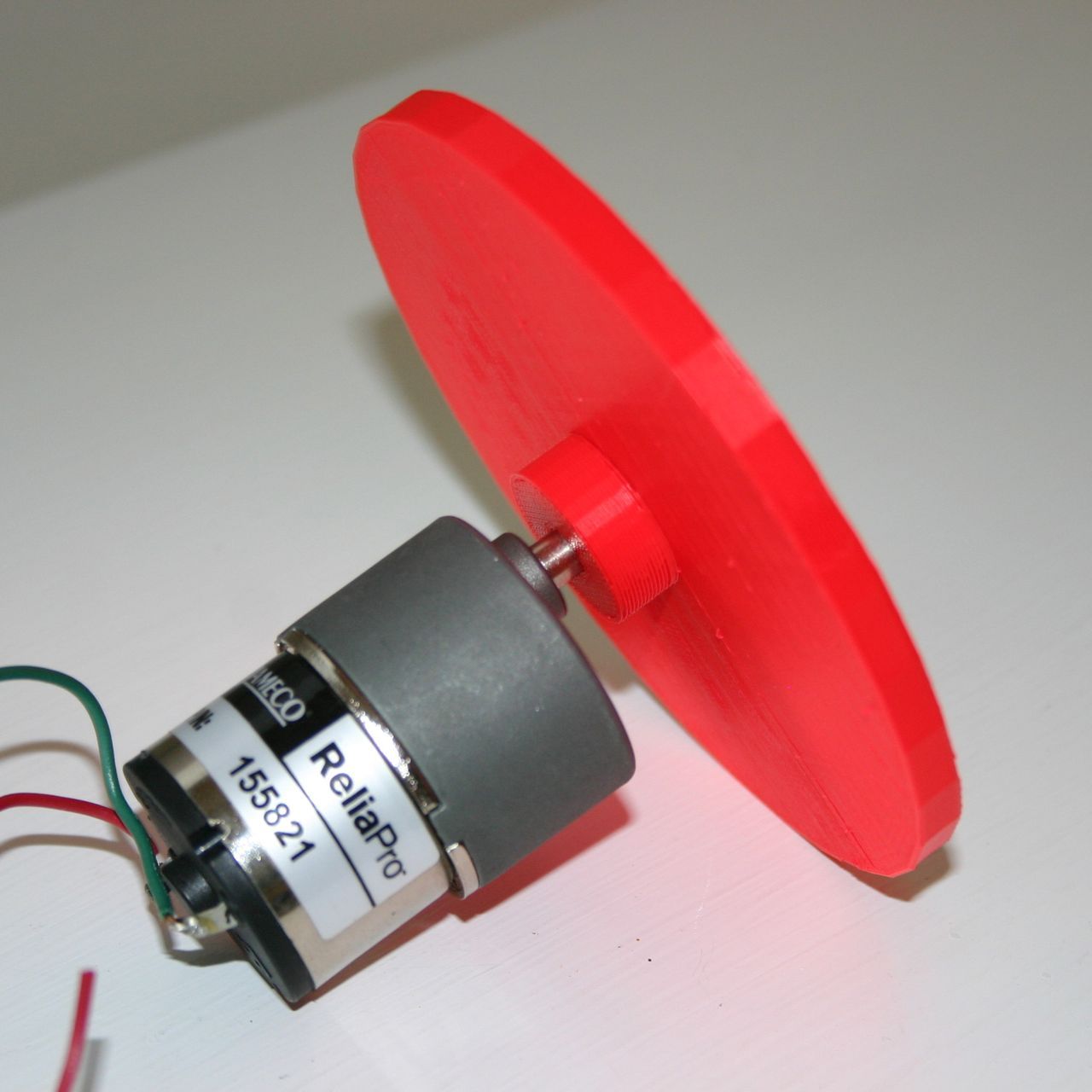 3D Printed Wheel (Press Fit) for Jameco Motor