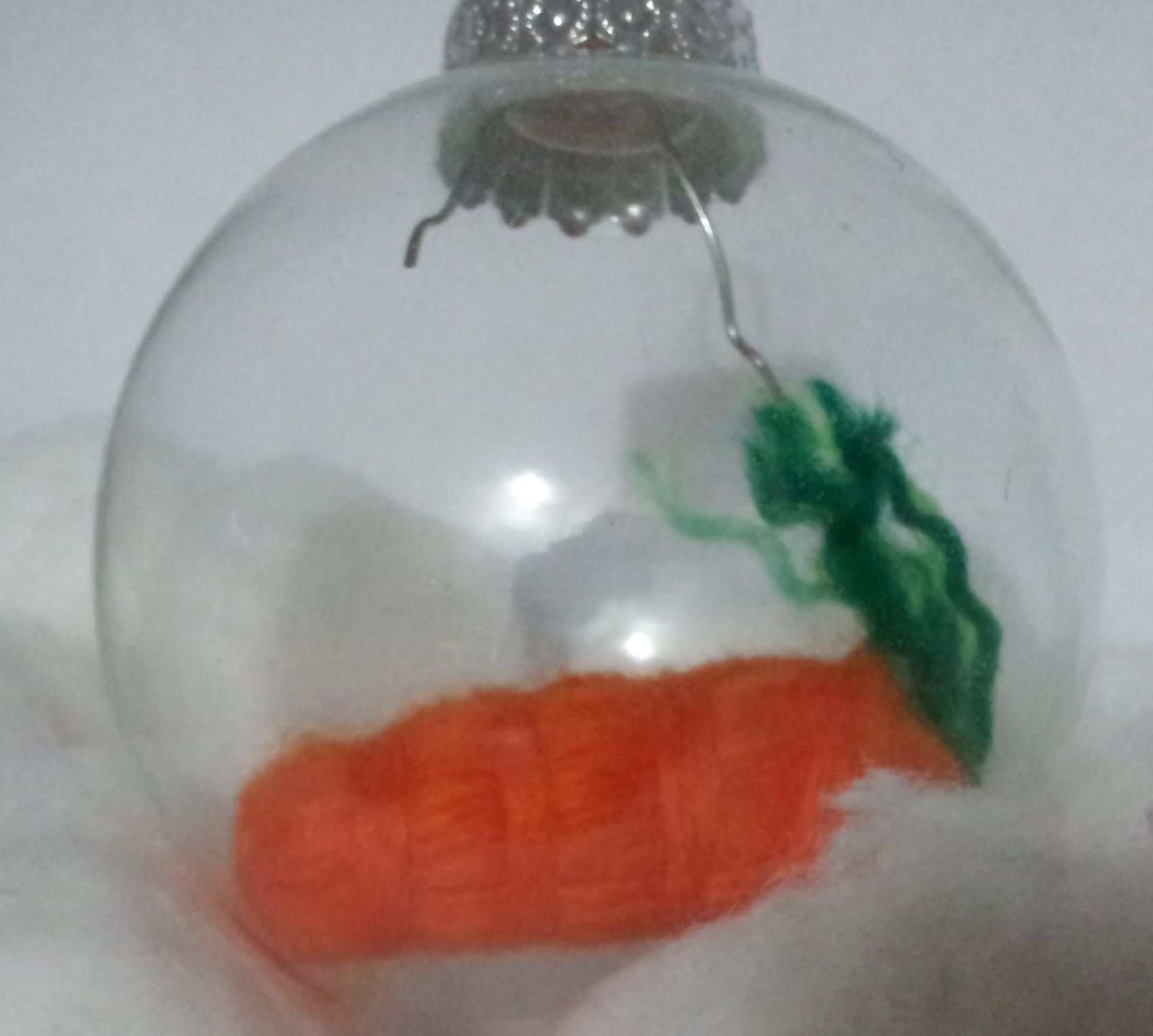 Springtime Carrot Ornament (from Paper Scraps)