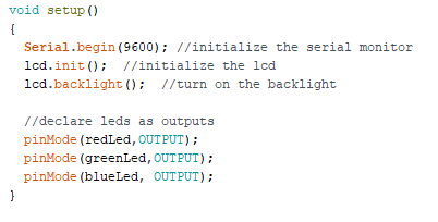 Code - Setup