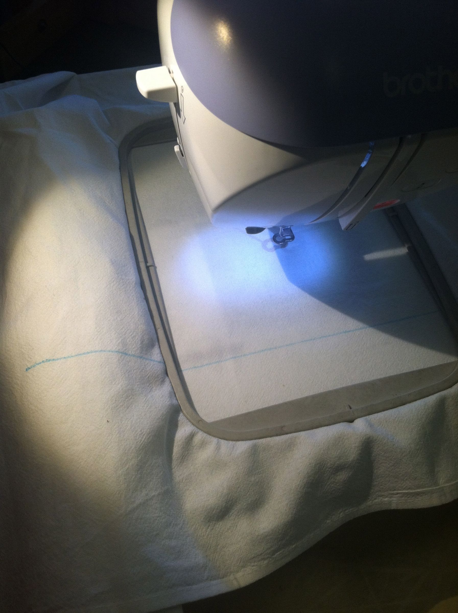 How to level your image on fabric for the embroidery machine