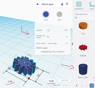 Designing Beyblade Gear in Tinkercad