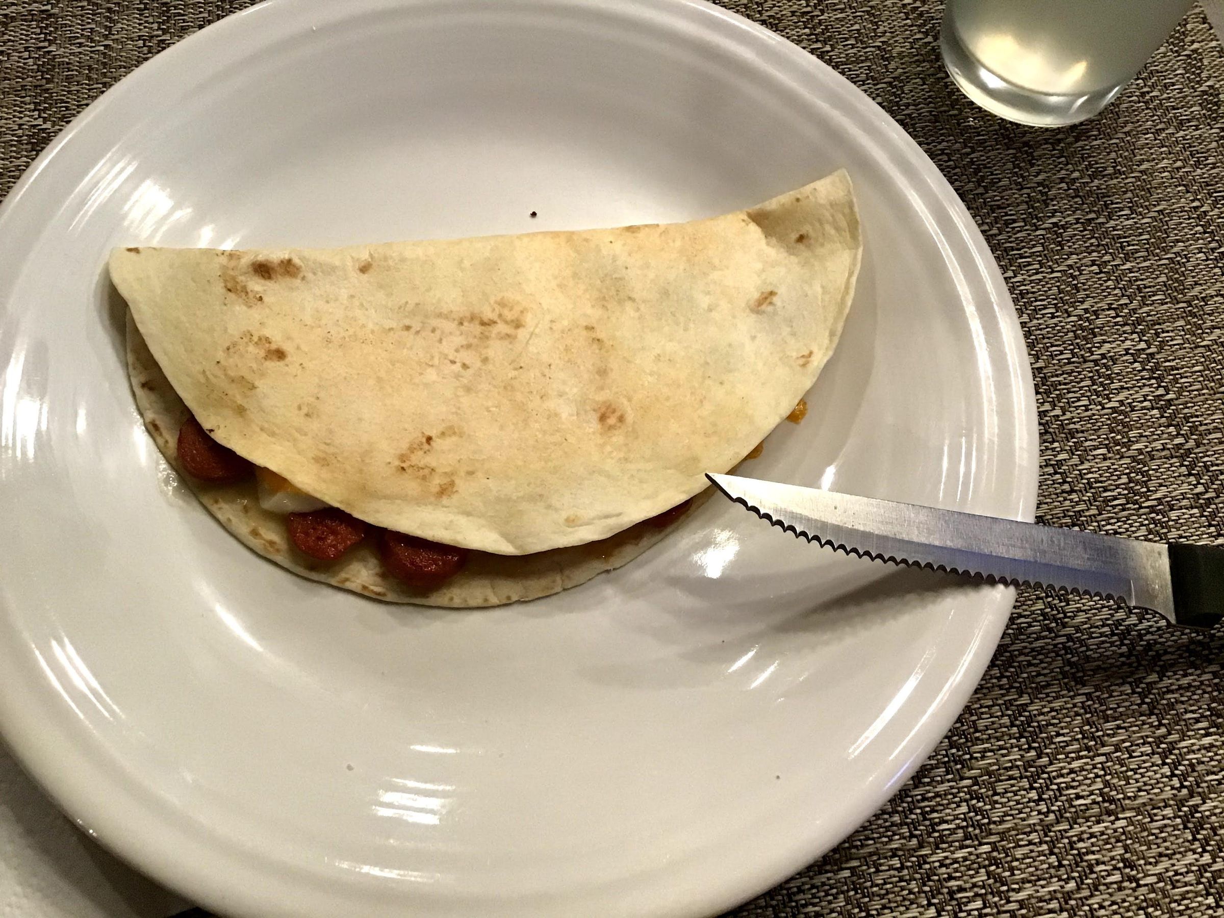 Cheesy HotDog Quesadillas 4 Steps Instructables