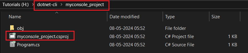Creating a Simple Console Project Using .NET SDK