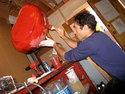 Paint Pure Resin on Sanded Positive Form, Then Polish