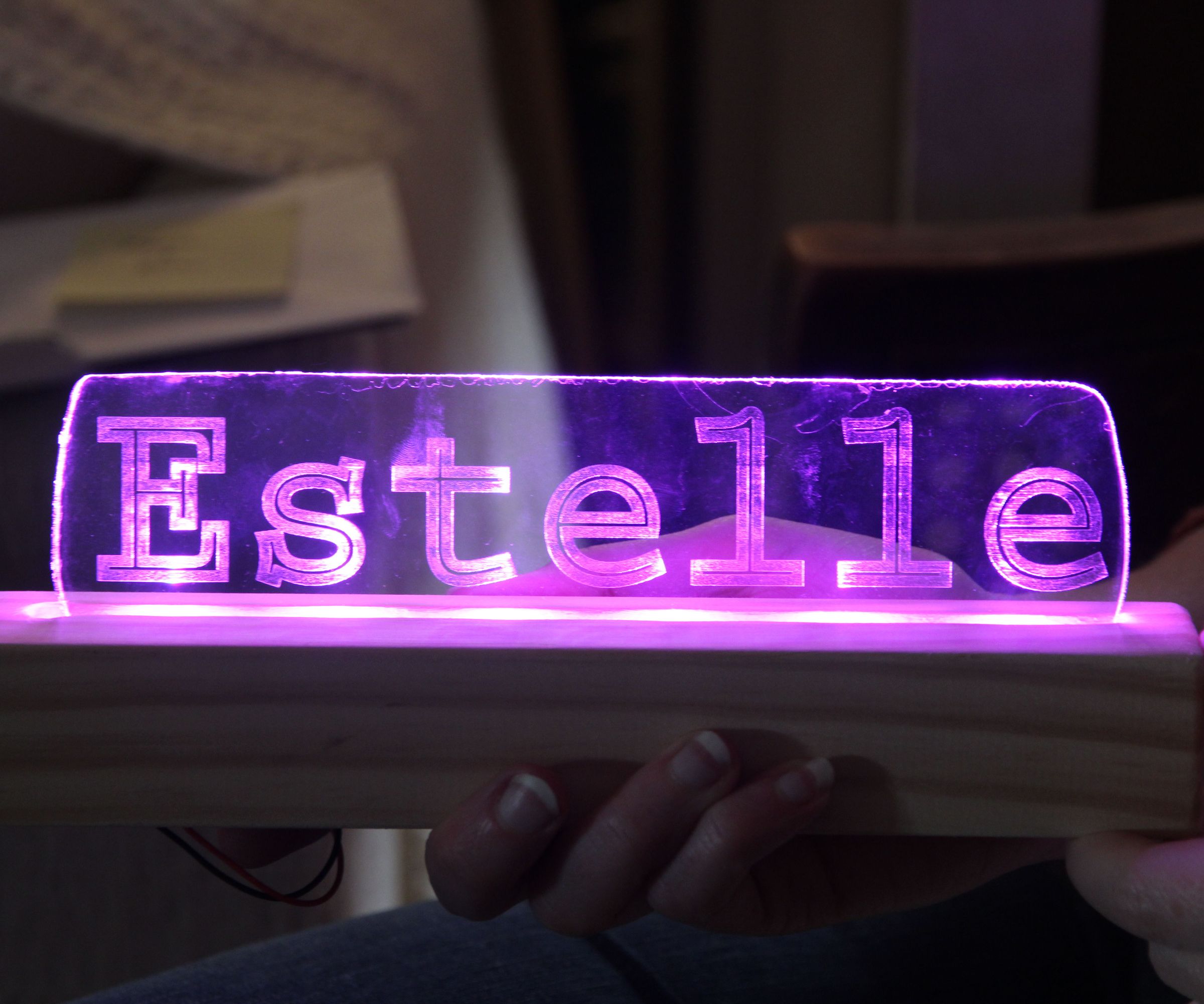 Glowing Nameplate