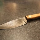 Small Pattern Welded "Damascus" Steel Kife (With NO Power Hammer)