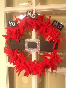 Recycled T-shirt Wreath
