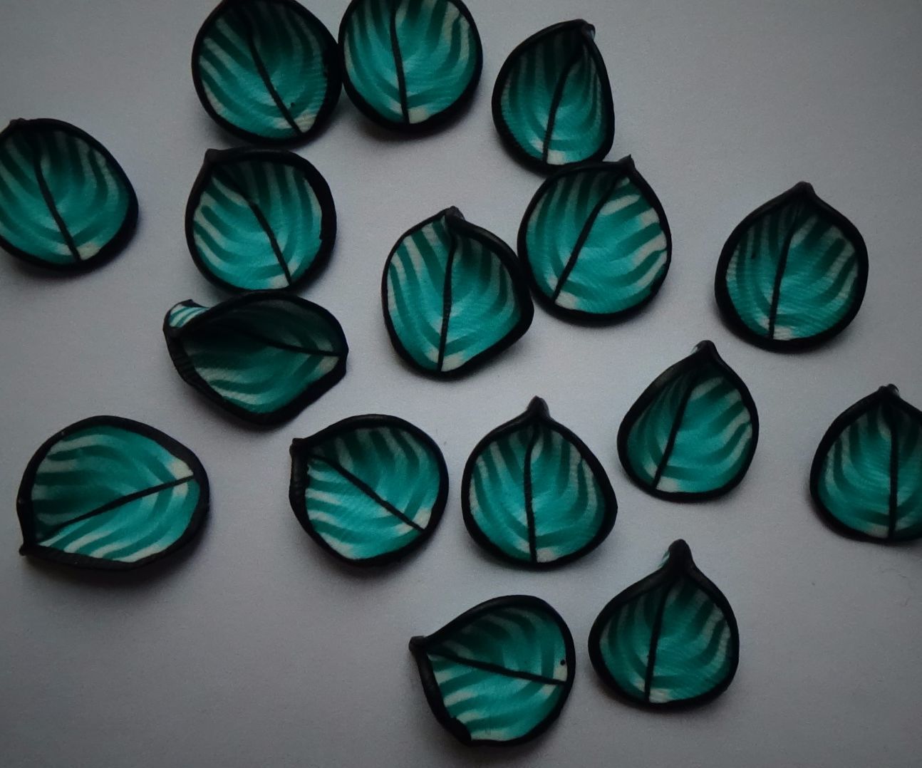 Interesting Leaf. Cane. Polymer Clay Tutorial