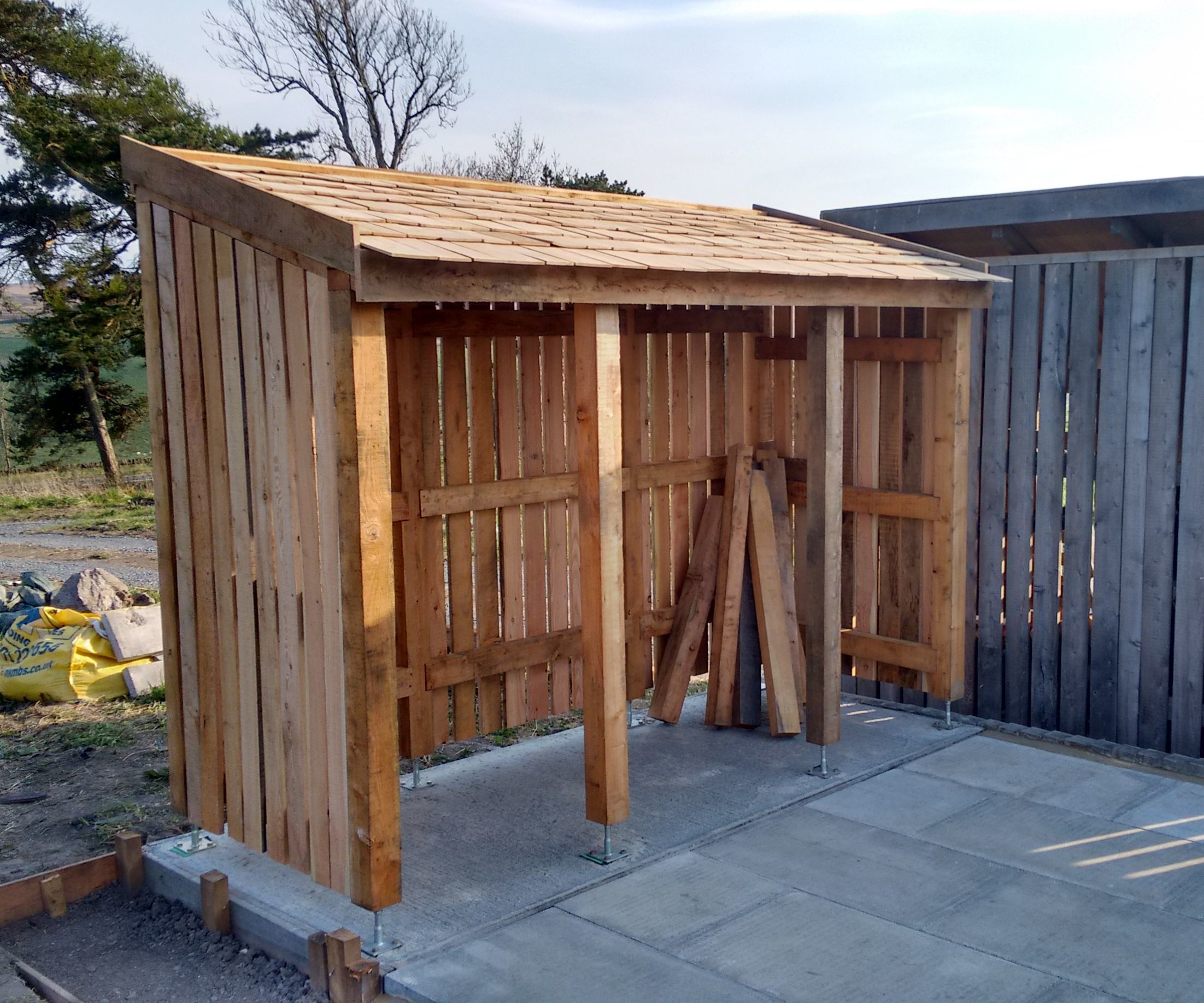 Locally Grown Larch WoodShed