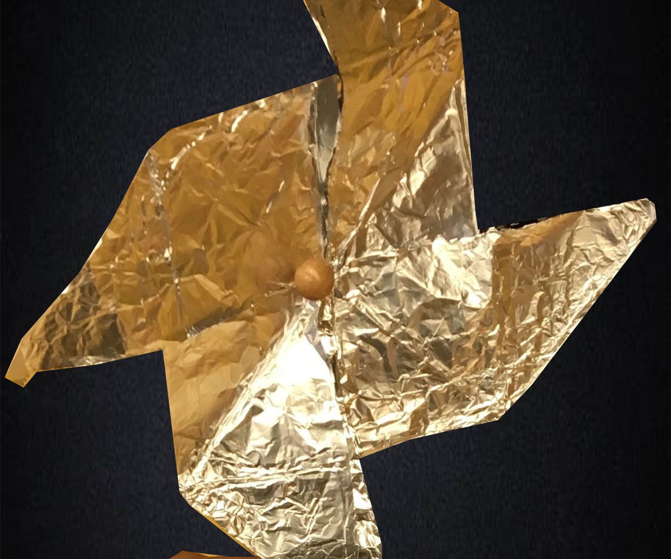 Aluminum Foil Origami Pinwheel 14 Steps Instructables