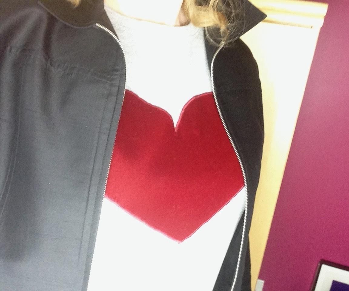 Heart Applique Shirt
