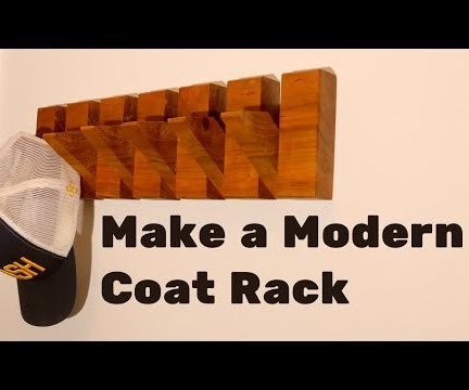 How to Make a Modern Style Coat Rack
