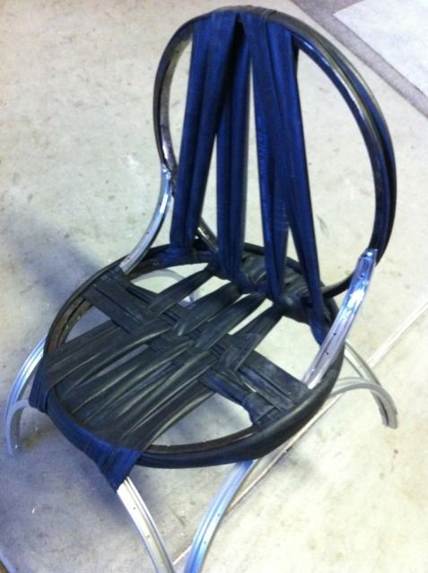 Rad Chair Recycled Rims and Tubes