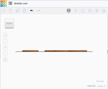Move Individual Coins to Be Flush With the Workplane.