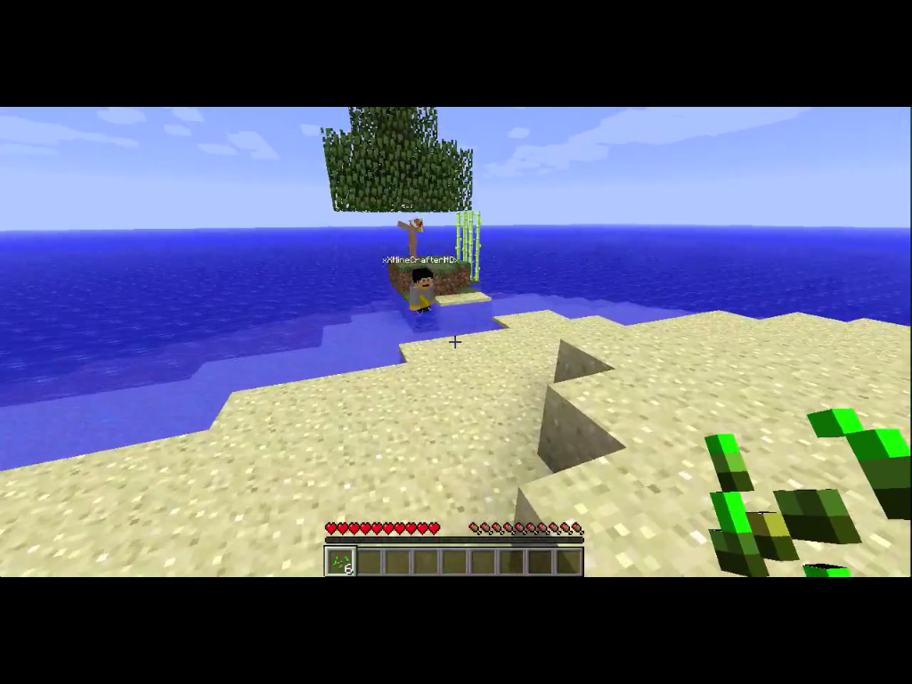 Minecraft: Survival Island Map and Gameplay.