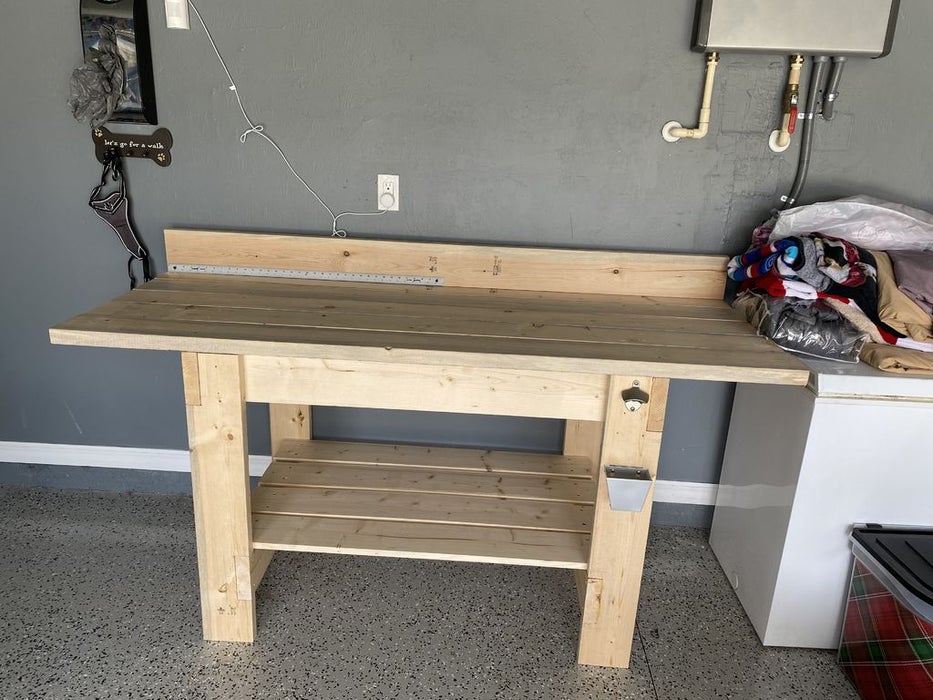 Heavy Duty Workbench 9 Steps With Pictures Instructables
