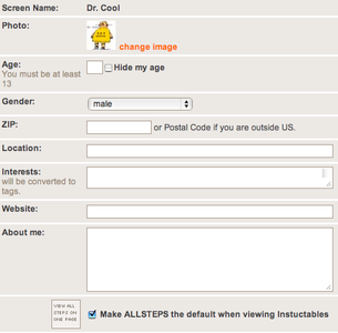 Modify Your Settings