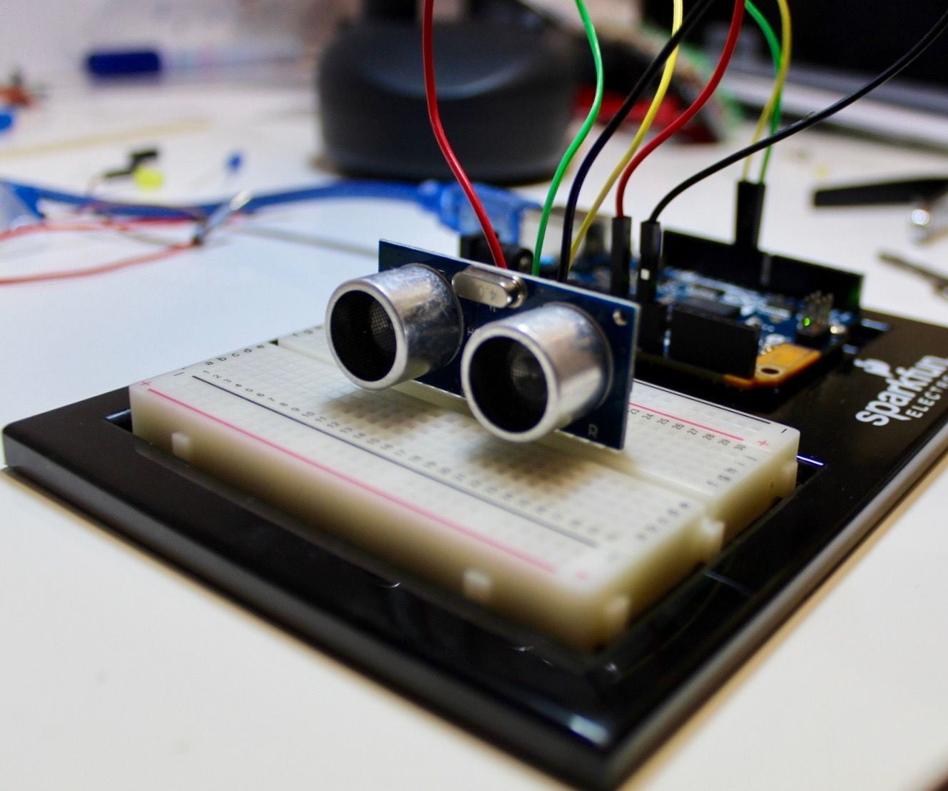Arduino 101 Distance Measurement Using Sonar Sensor Youtube Waterproof