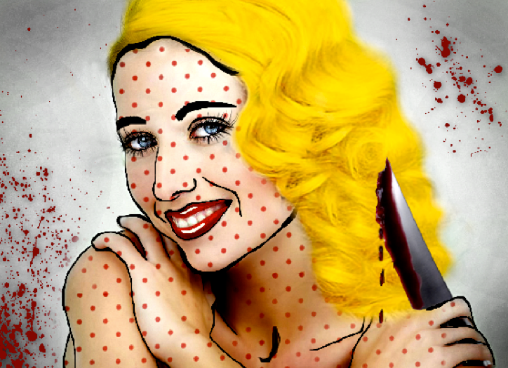 Pixlr Transformation: Comic Killer Blonde