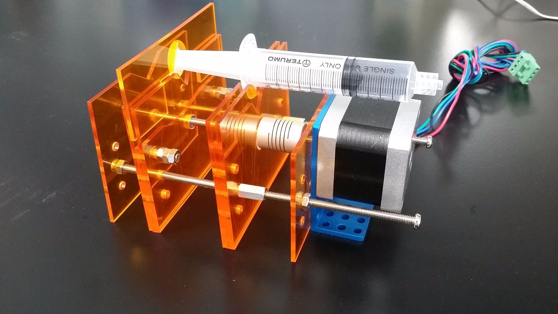 DIY Syringe Pump Using Stepper Motor 4 Steps Instructables